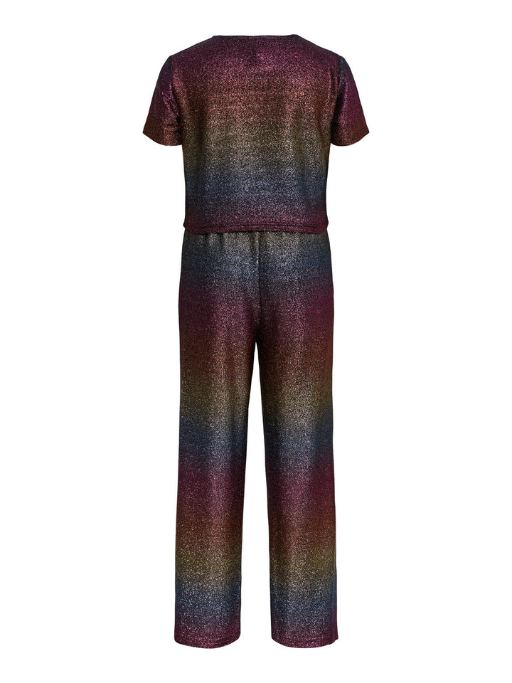 Little Pieces, Lpadora Ss Rainbow Jumpsuit, Charisma RAINBOW COLORS