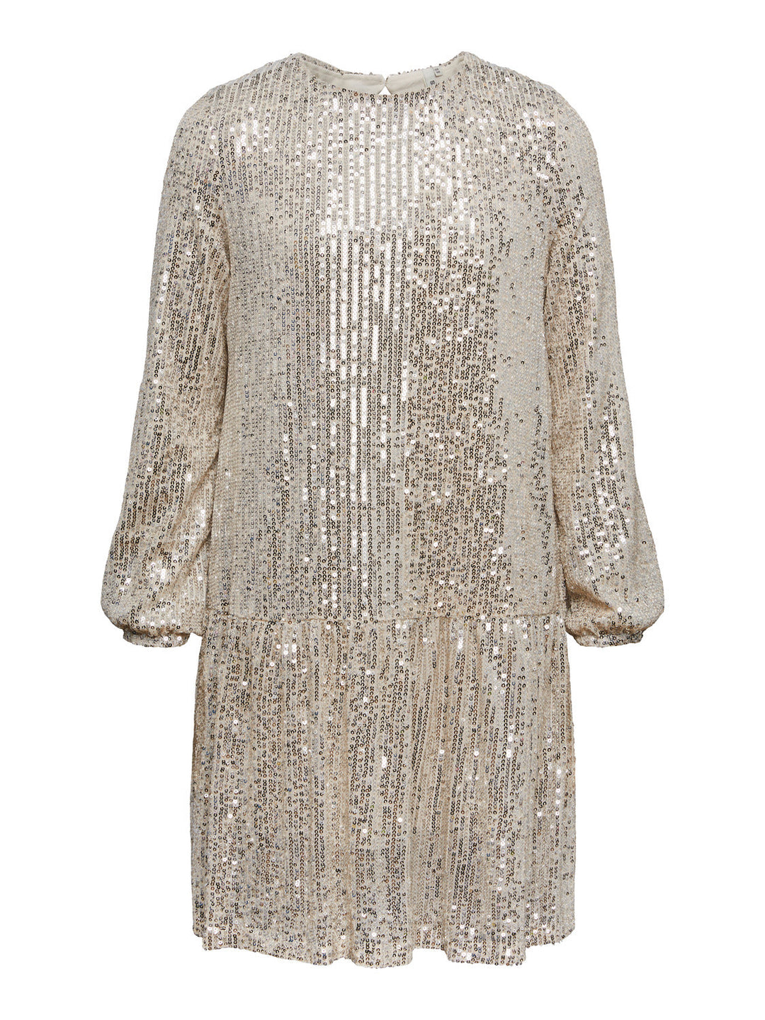 Little Pieces, Lpdelphia Ls Sequins Dress Tw, Silver