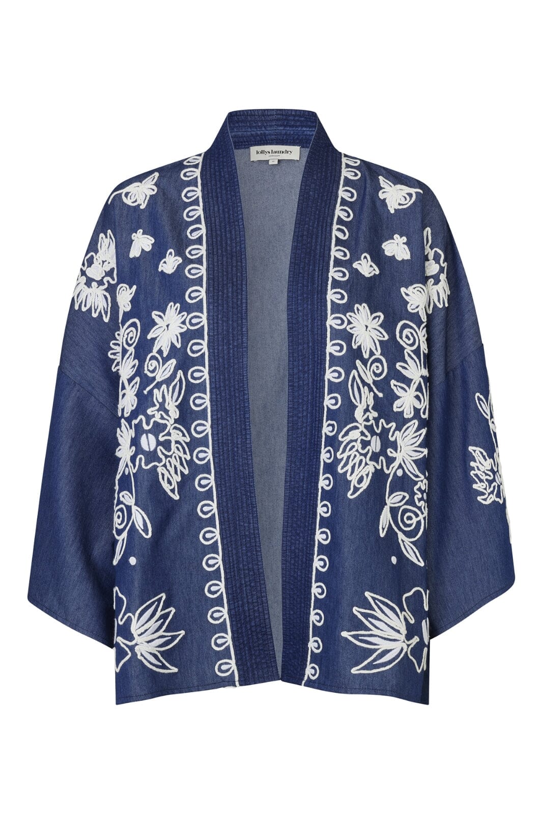 Lollys Laundry - BellaryLL Kimono LS - Blue Melange Jakker 