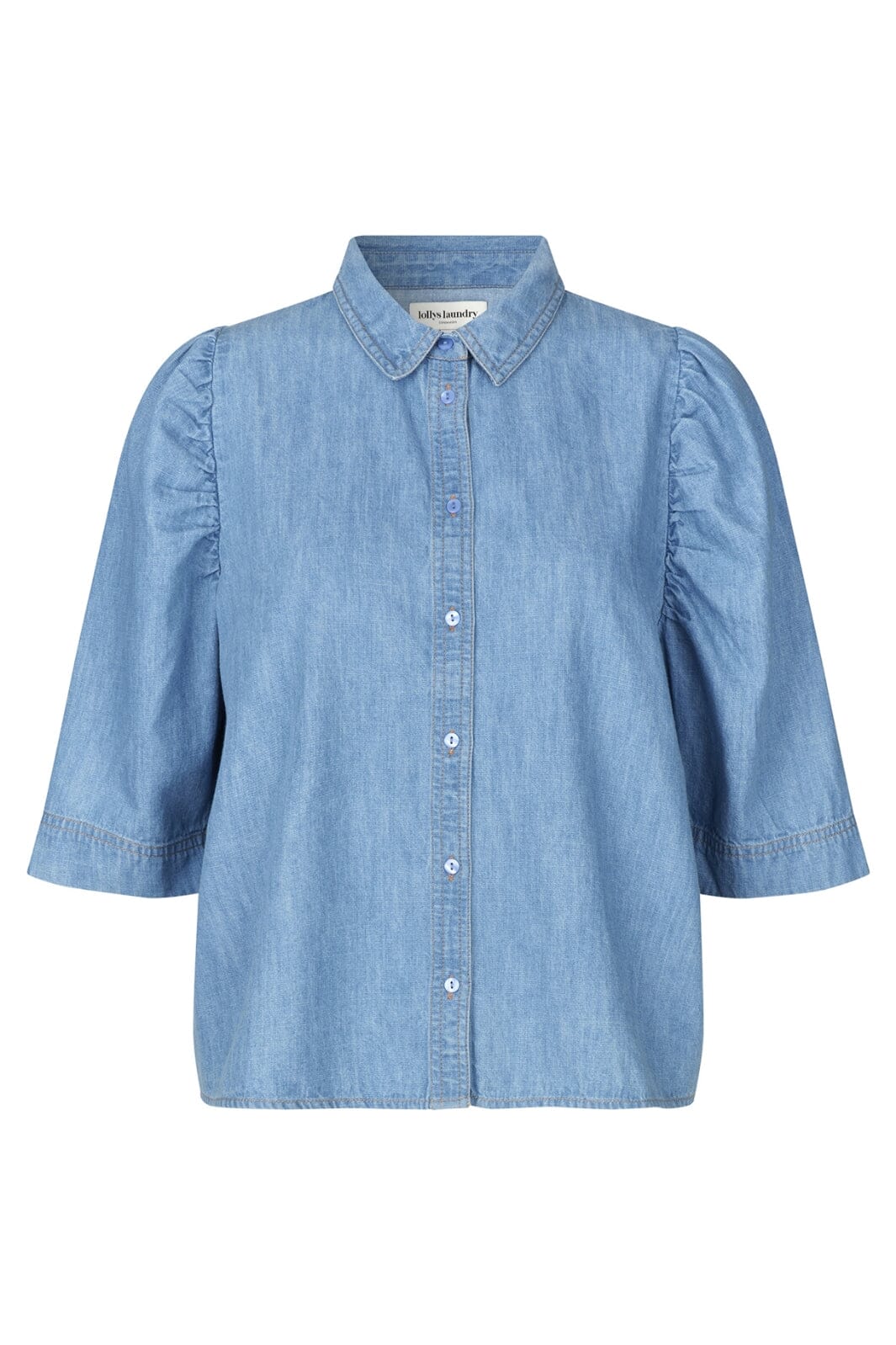 Lollys Laundry - BonoLL Shirt SS - 22 Light Blue Skjorter 
