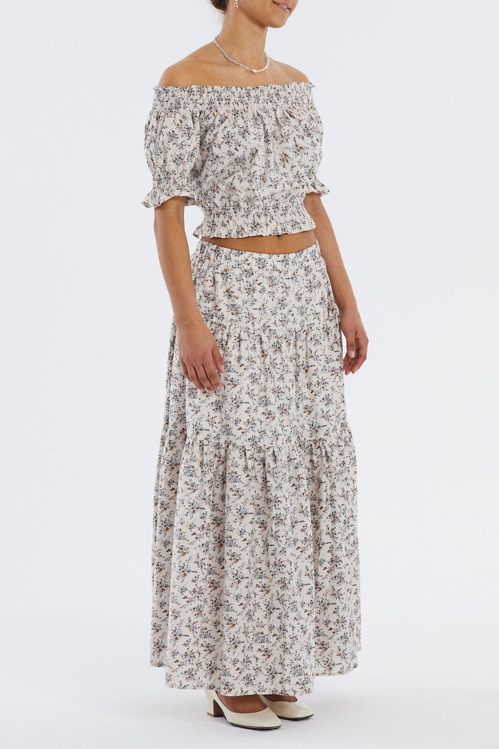 Lollys Laundry - Sunset Skirt - Flower Print Nederdele 