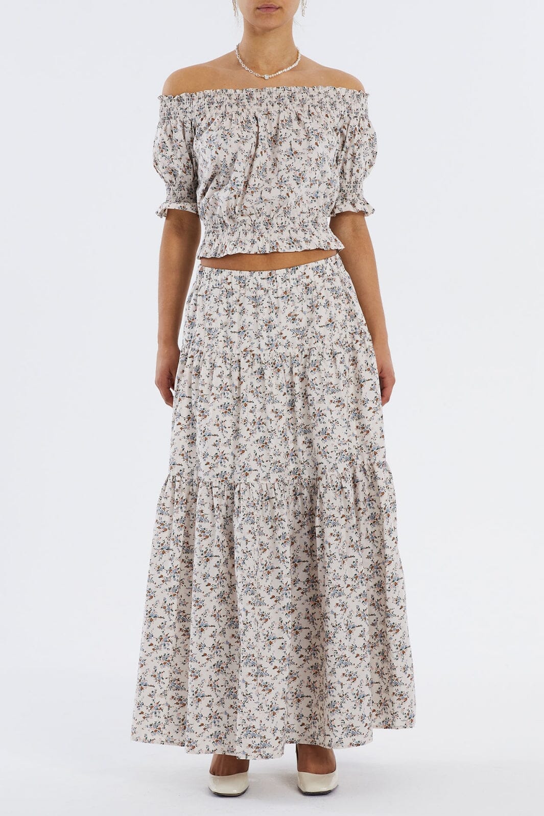 Lollys Laundry - Sunset Skirt - Flower Print Nederdele 