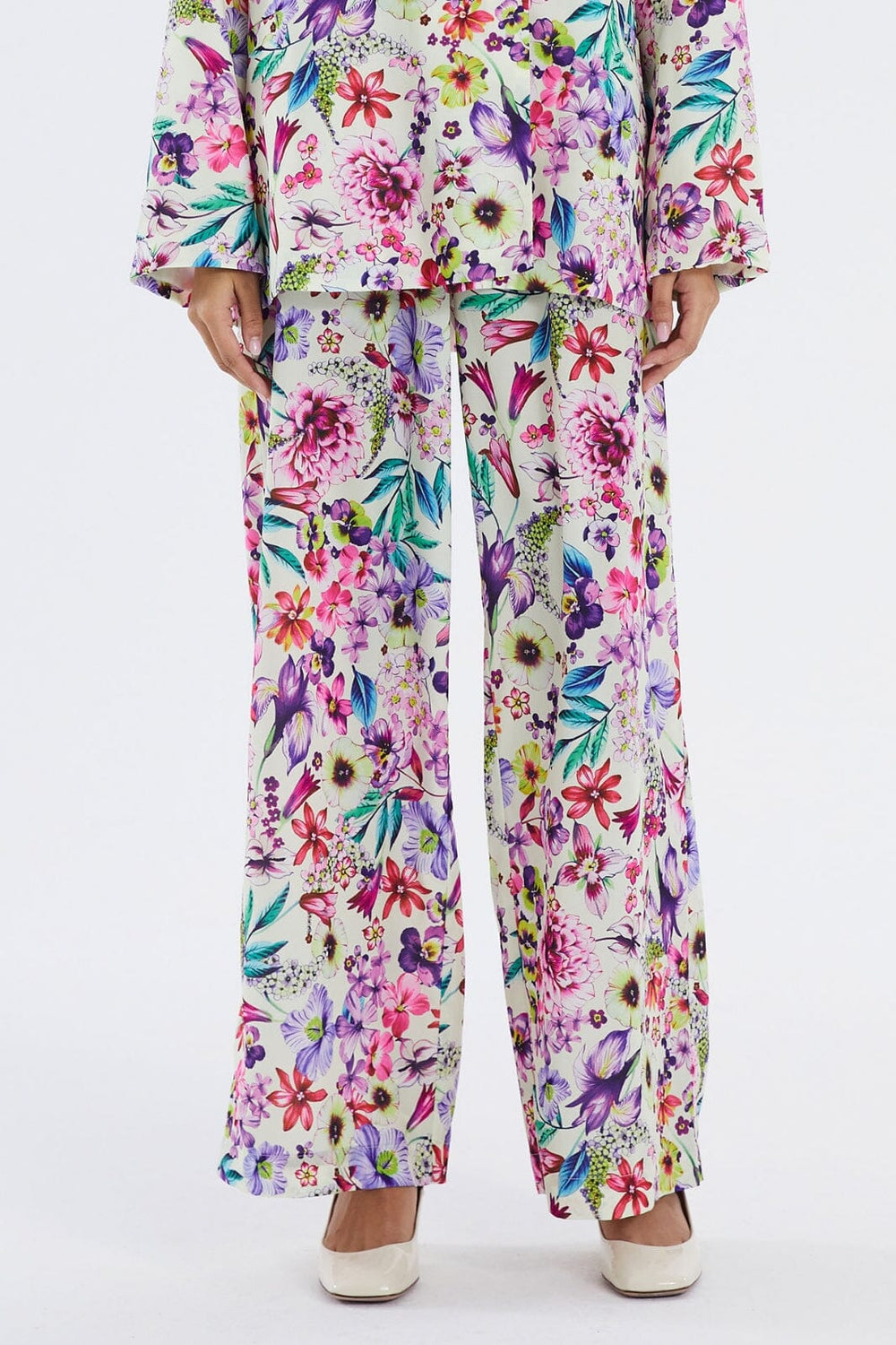 Lollys Laundry - Vicky Pants - 74 Flower Print Bukser 