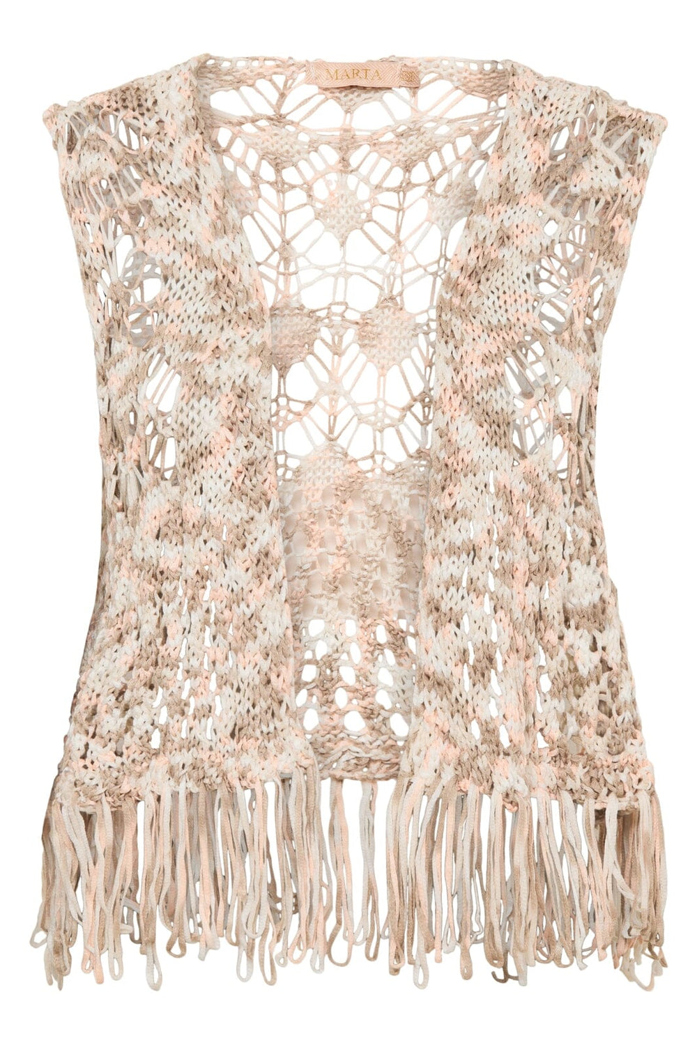 Marta Du Chateau - knit - 473 Multi Beige Veste 