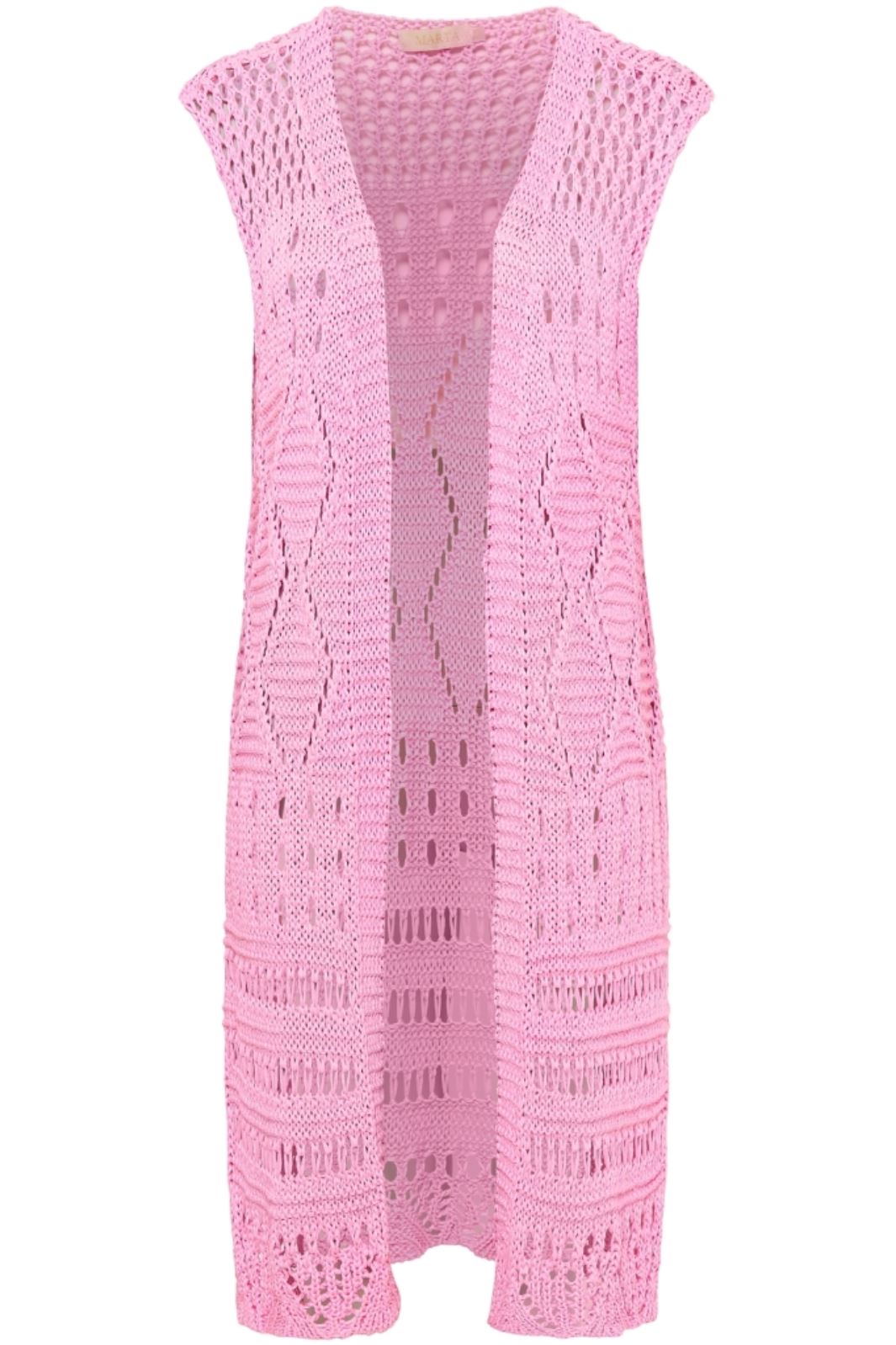 Marta Du Chateau - knit - 477 Plain Fuxia Cardigans 