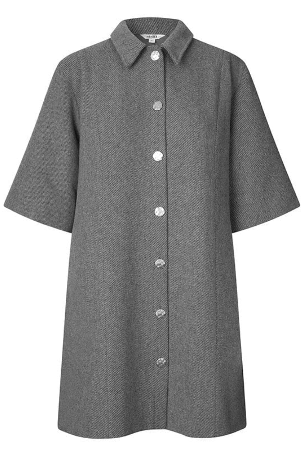 Mbym - Bimalani-M - O70 Charcoal Grey Herringbone Kjoler 