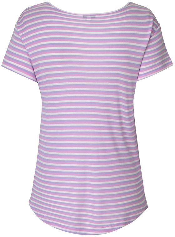 MbyM - Lucianna Air Stripe - Lavender Sugar Pink Stripe T-shirts 
