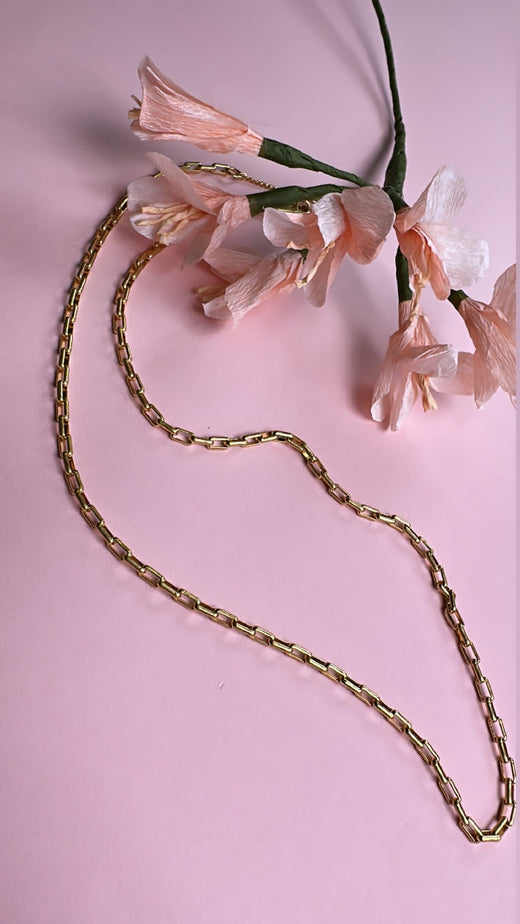 Mellow Moon - Link chain Necklace - Forgyldt Halskæder 