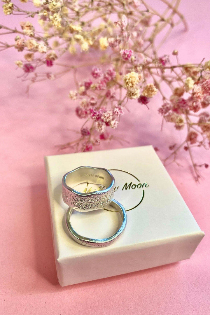Mellow Moon - Wave Ring - Sølv Ringe 