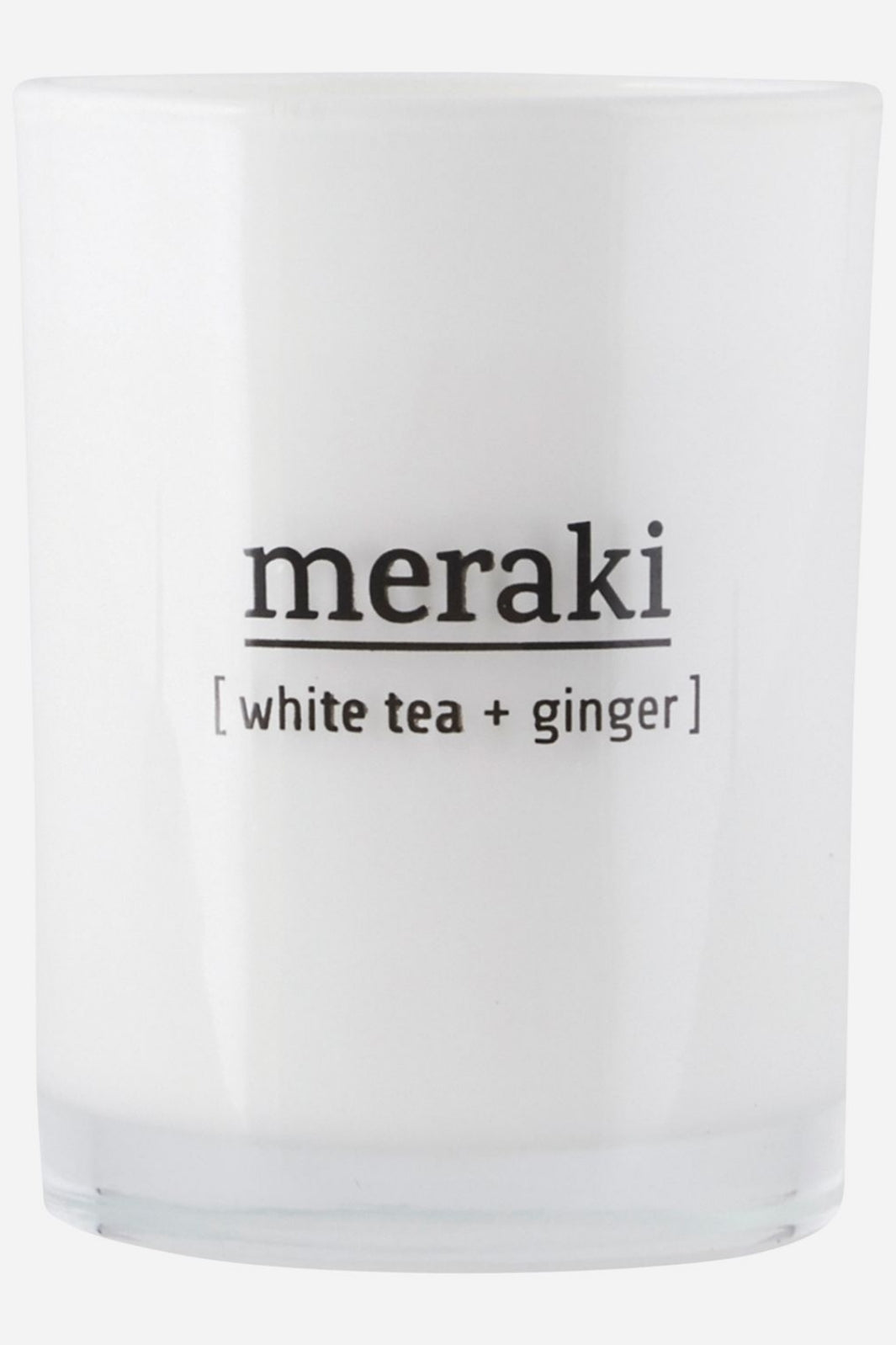 Meraki - Duftlys - White Tea & Ginger 6,7 cm Duftfrisker 