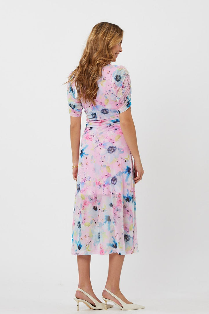 Moves By Minimum - Glitera Midi Dress - 2710 Pink Kjoler 