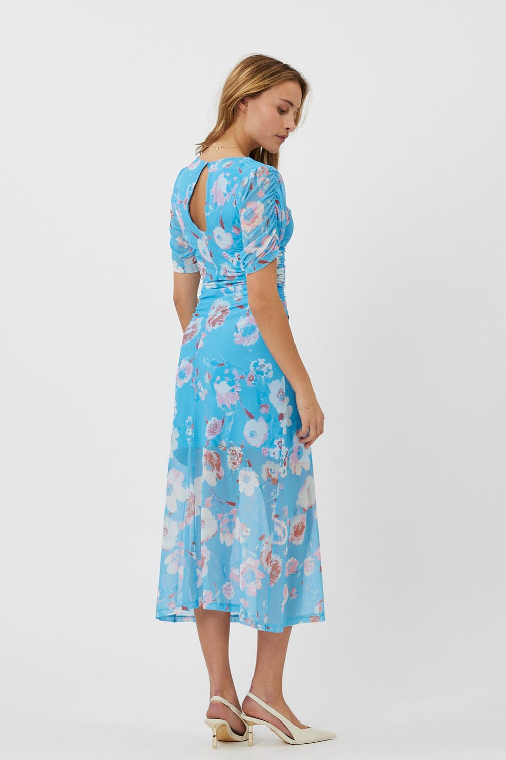 Moves By Minimum - Glitera Midi Dress - 4134 Bonnie Blue Kjoler 