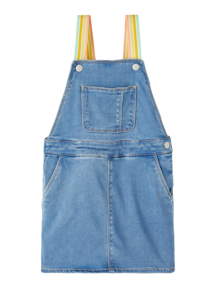 Name It, Nmffro Bibskirt 4614-To F, Medium Blue Denim