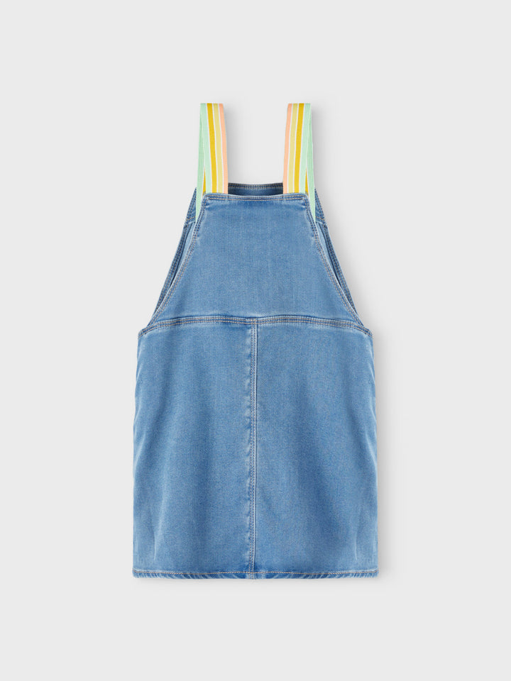 Name It, Nmffro Bibskirt 4614-To F, Medium Blue Denim