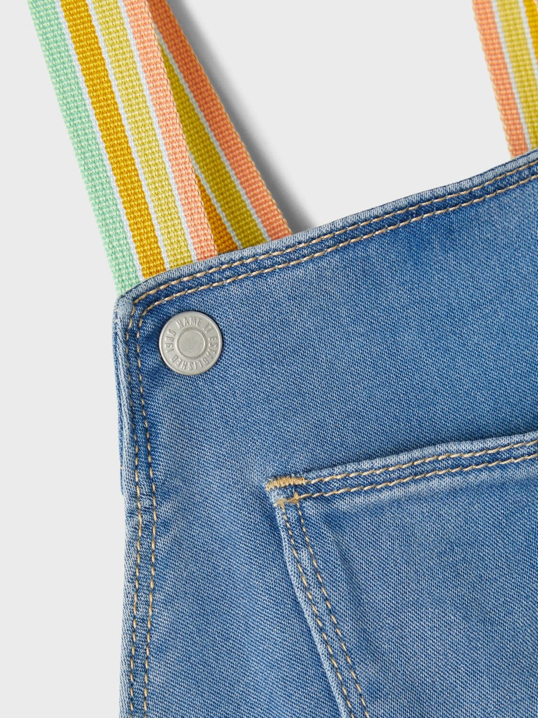 Name it - Nmffro Bibskirt 4614-To F - Medium Blue Denim Kjoler 