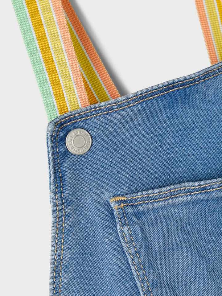 Name it - Nmffro Bibskirt 4614-To F - Medium Blue Denim Kjoler 