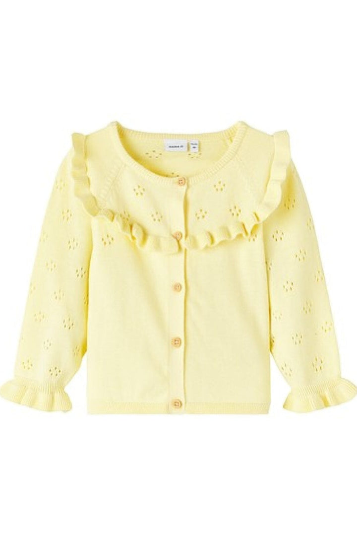 Name It - Nmfhella Ls Knit Card - 4308390 Double Cream Cardigans 