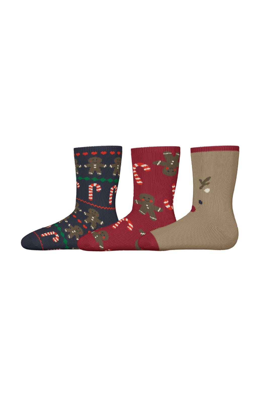 Name It, Nmfrichristmas 3P Sock, Jester Red