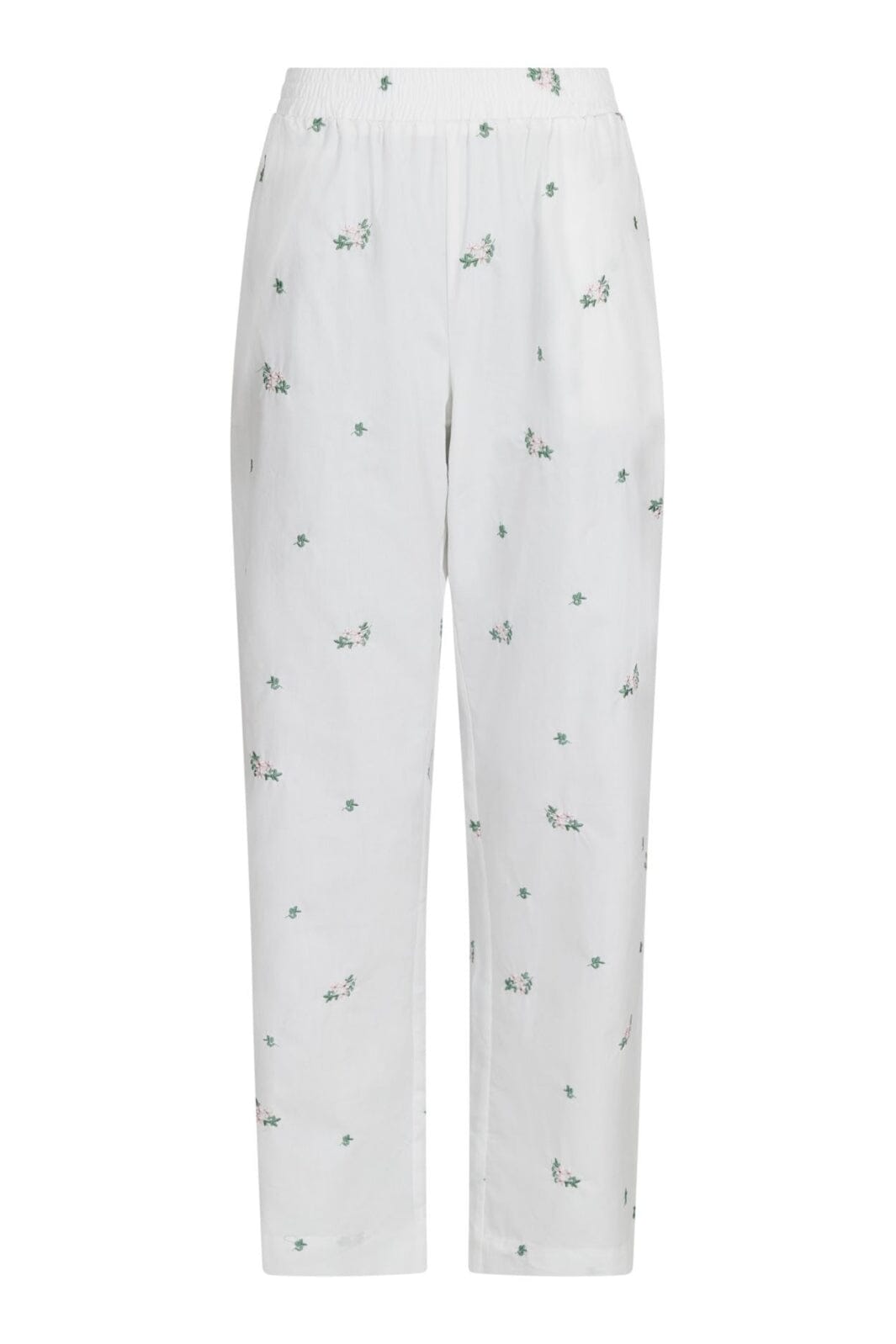 Neo Noir - Astra Clean Flower Pants - White Bukser 