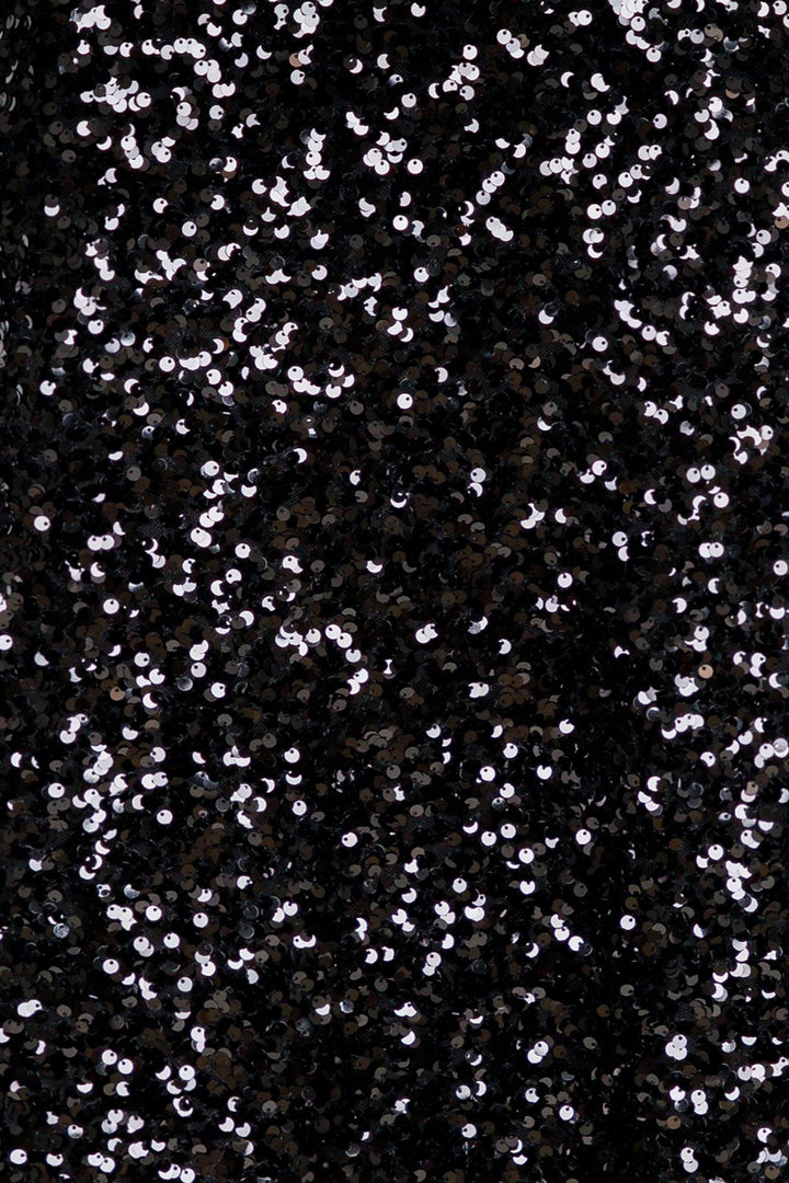 Neo Noir - Baira Fall Sequins Skirt - Black Nederdele 