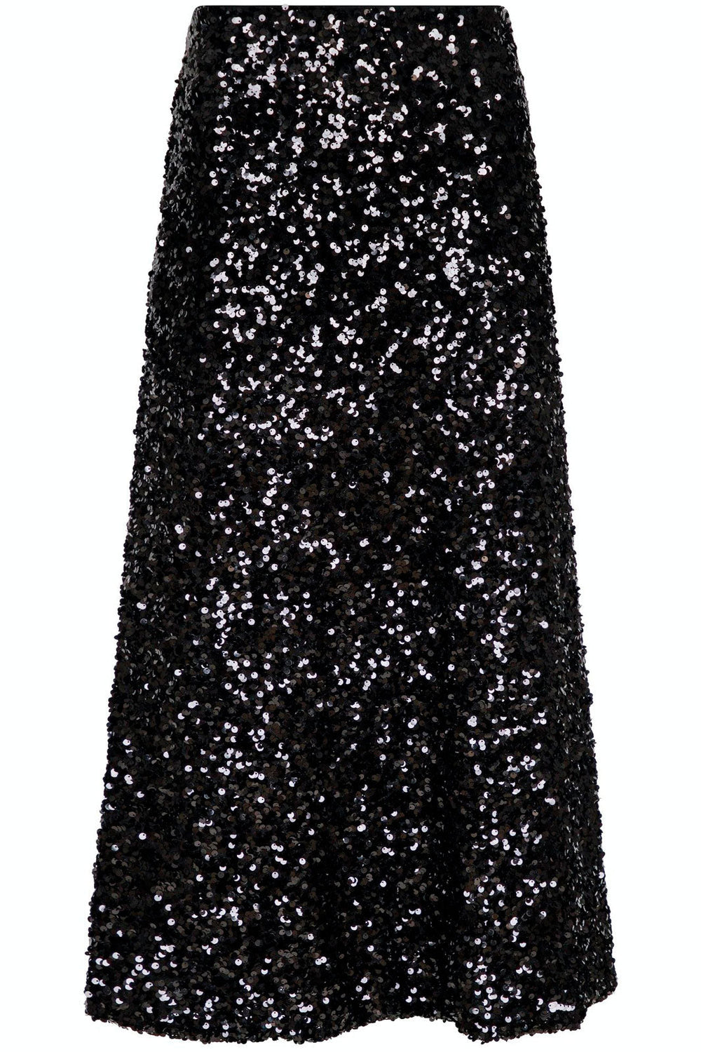 Neo Noir - Baira Fall Sequins Skirt - Black Nederdele 