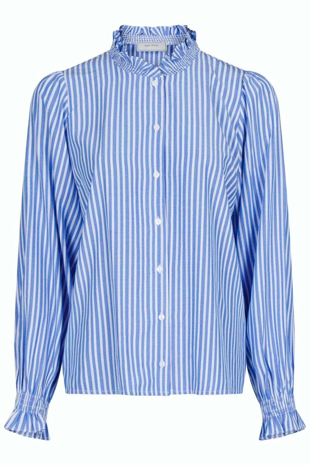 Neo Noir - Brianna Stripe Blouse - Blue Skjorter 