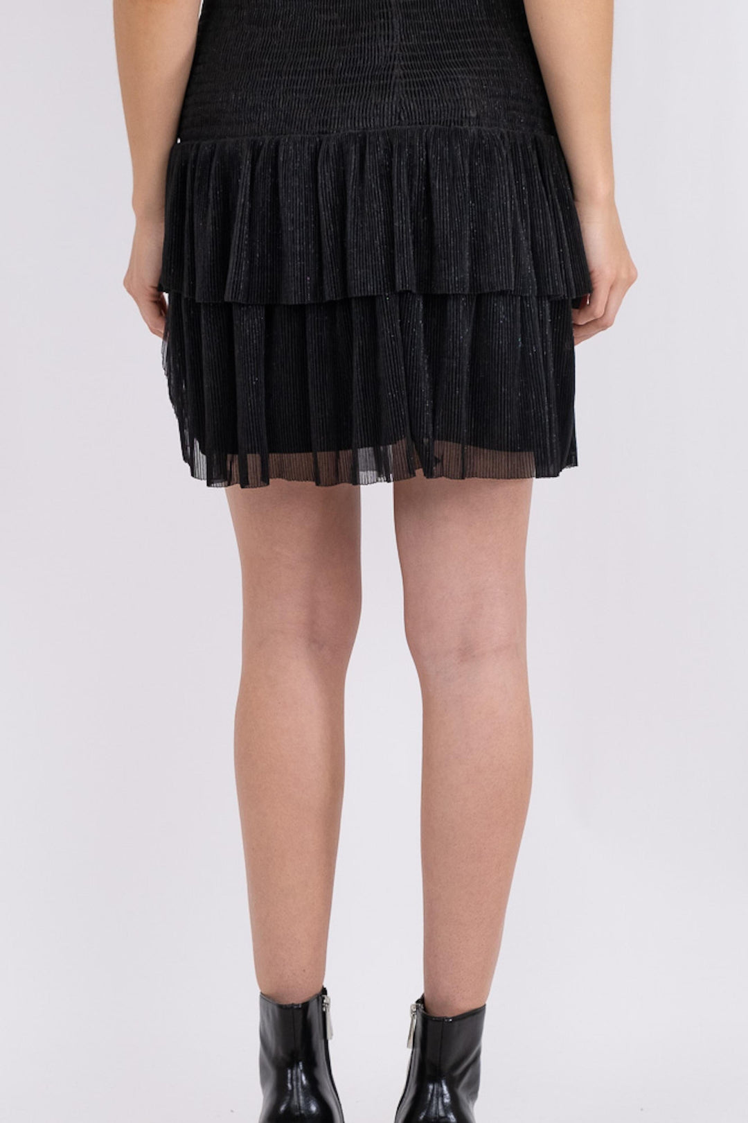 Neo Noir - Carin Glitz Skirt - Black