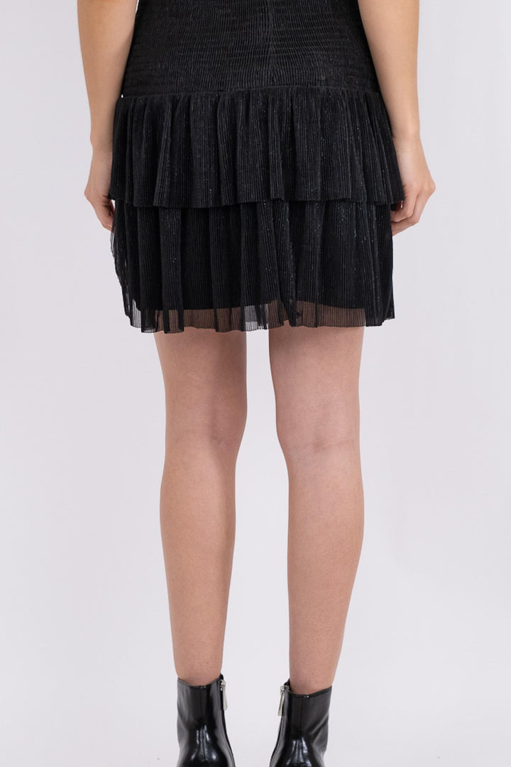 Neo Noir - Carin Glitz Skirt - Black