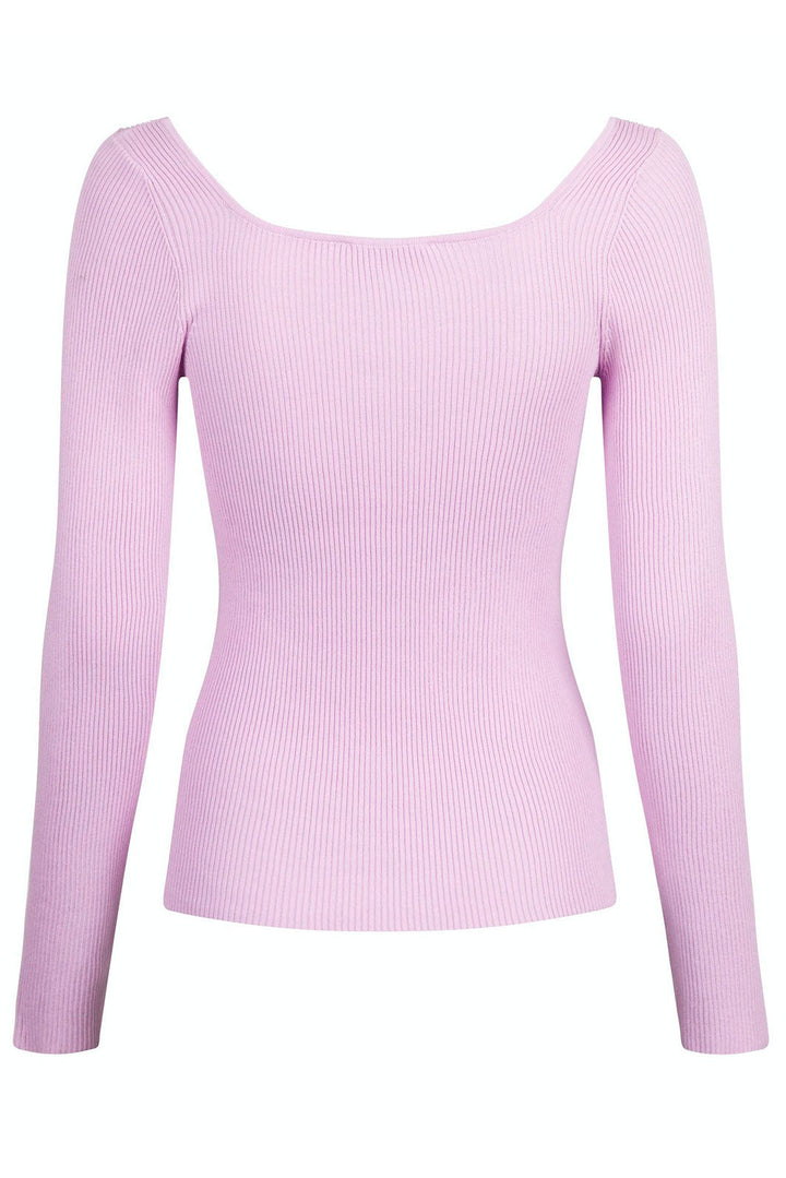 Neo Noir - Corine Knit Blouse - Lavender Bluser 