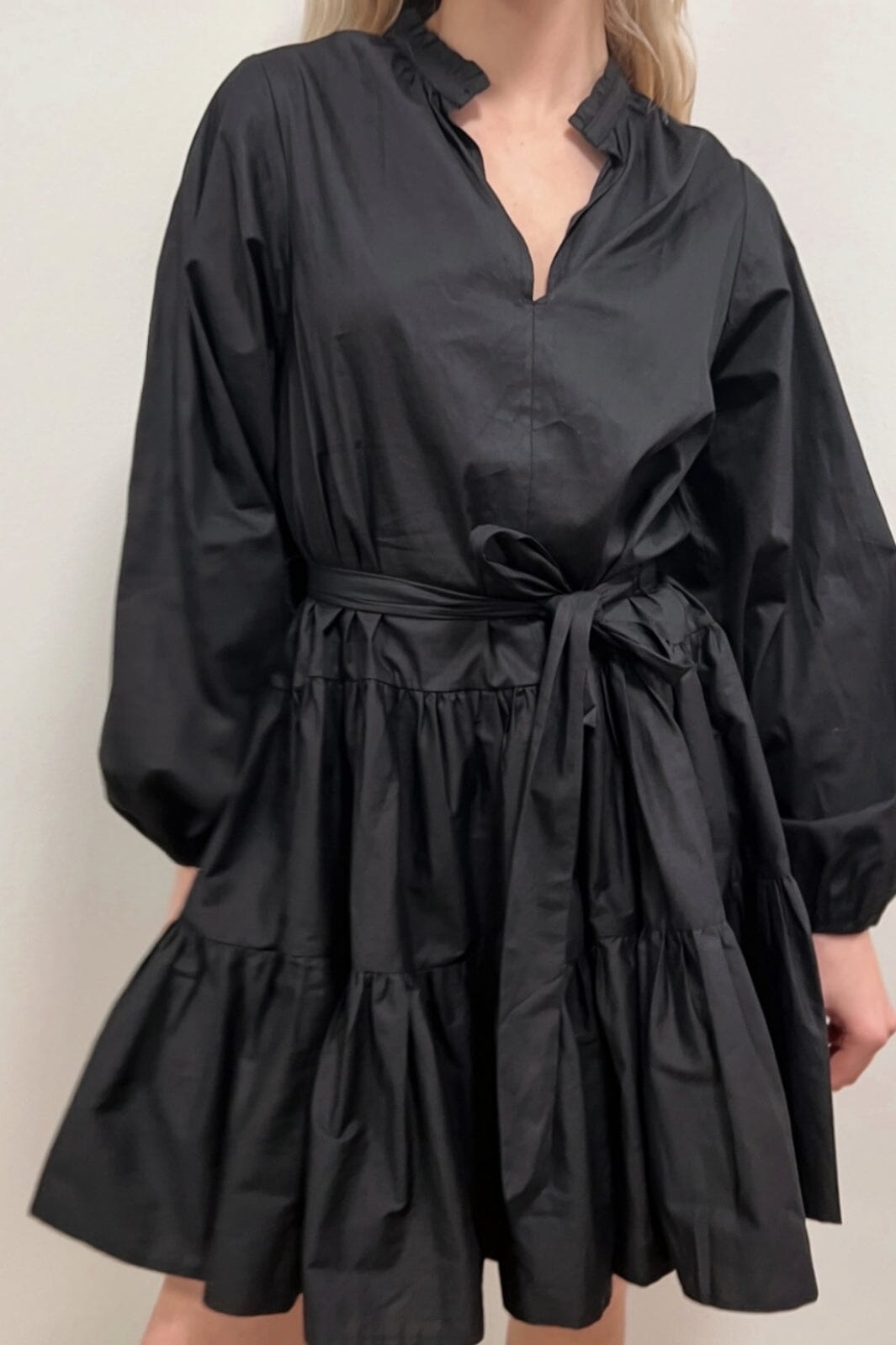 Neo Noir - Debbie Poplin Dress - Black Kjoler 