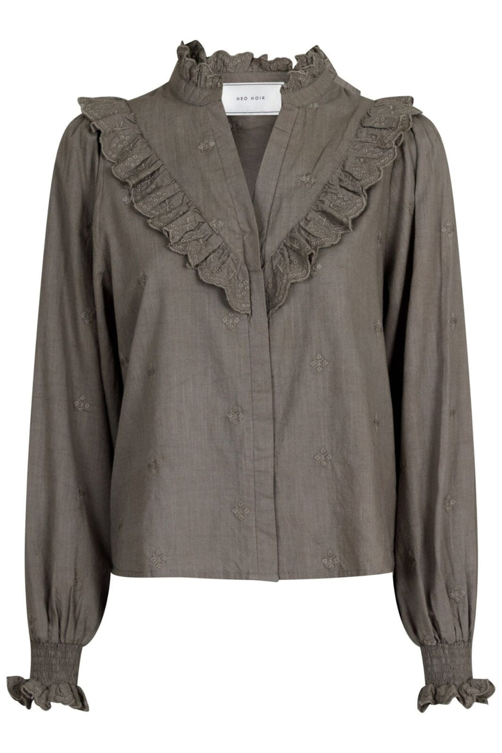 Neo Noir - Degas Blouse - Smoke Green Skjorter 