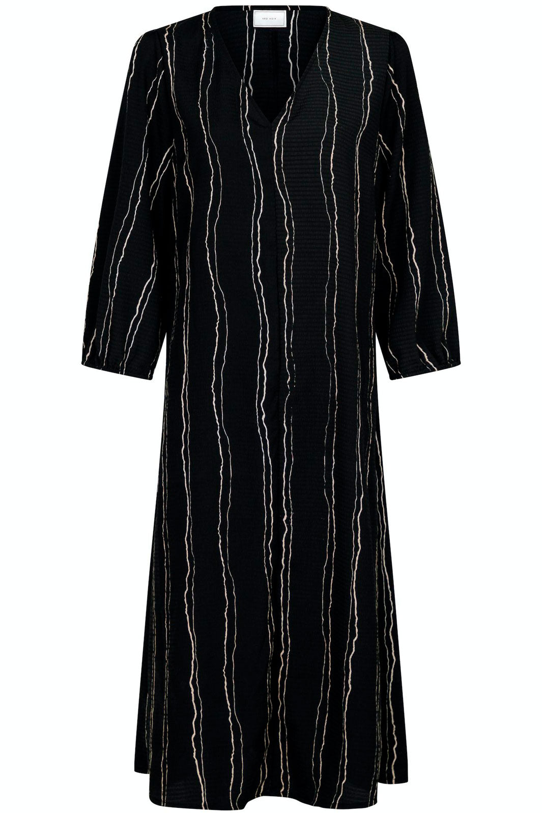 Neo Noir - Delfina Art Line Dress - Black Kjoler 