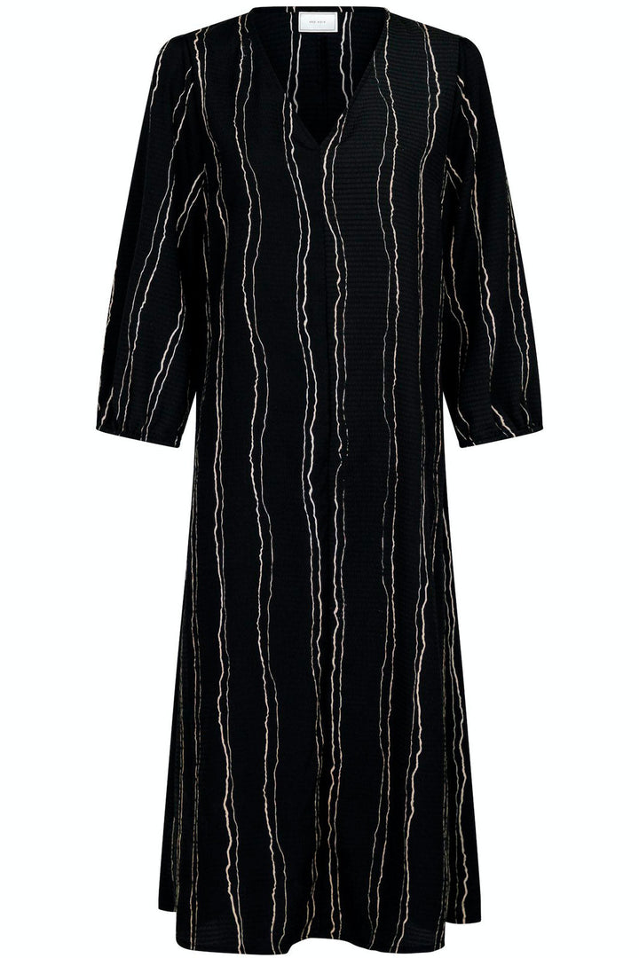 Neo Noir - Delfina Art Line Dress - Black Kjoler 