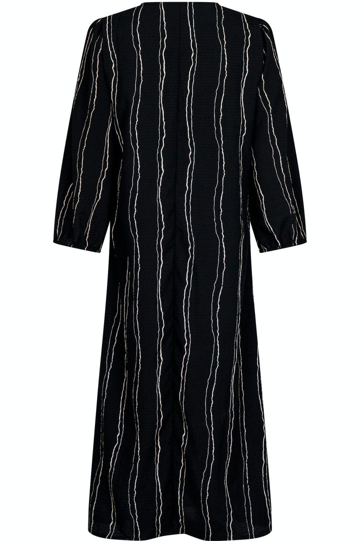 Neo Noir - Delfina Art Line Dress - Black Kjoler 