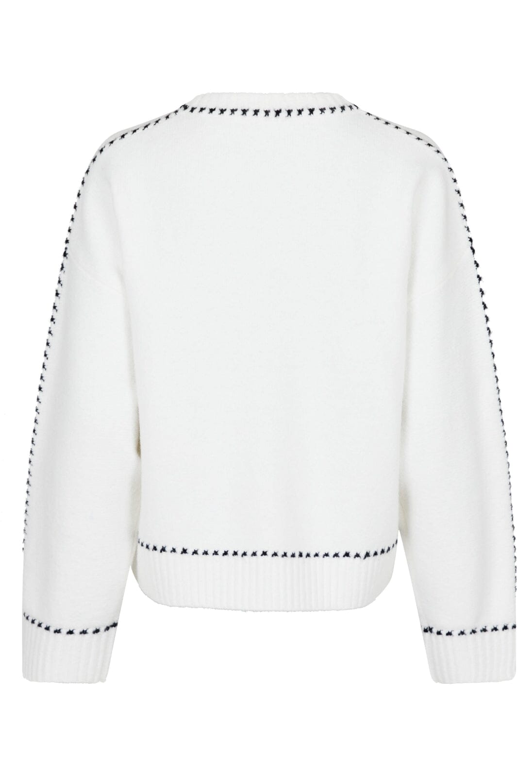 Neo Noir - Detri Knit Blouse - Off White Strikbluser 