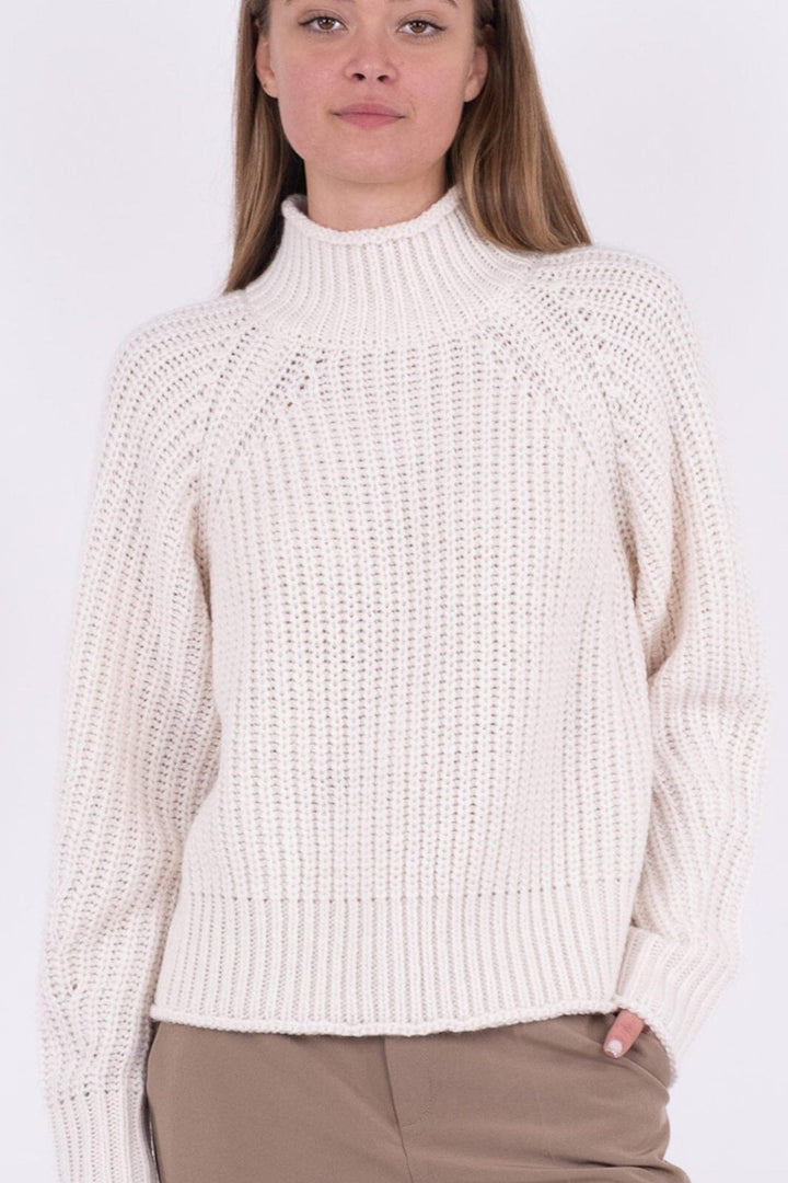 Neo Noir - Dolce Knit Blouse - Ivory Strikbluser 