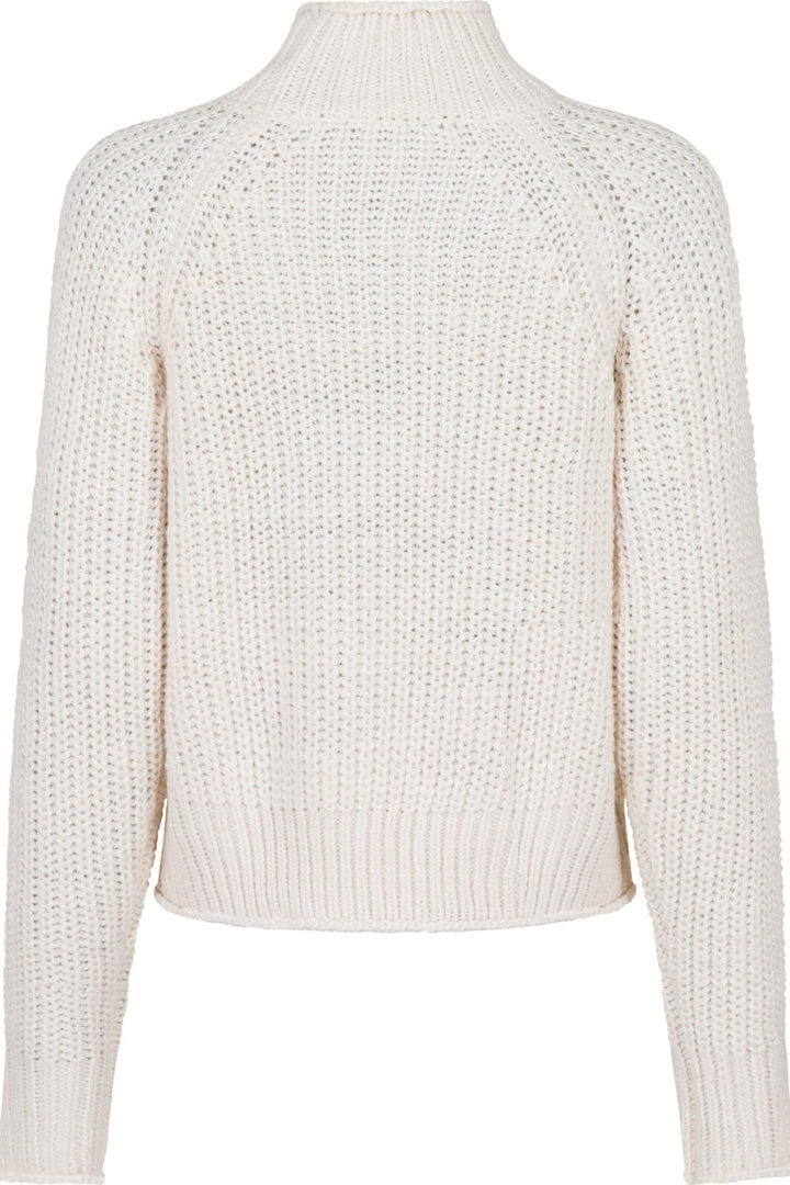 Neo Noir - Dolce Knit Blouse - Ivory Strikbluser 