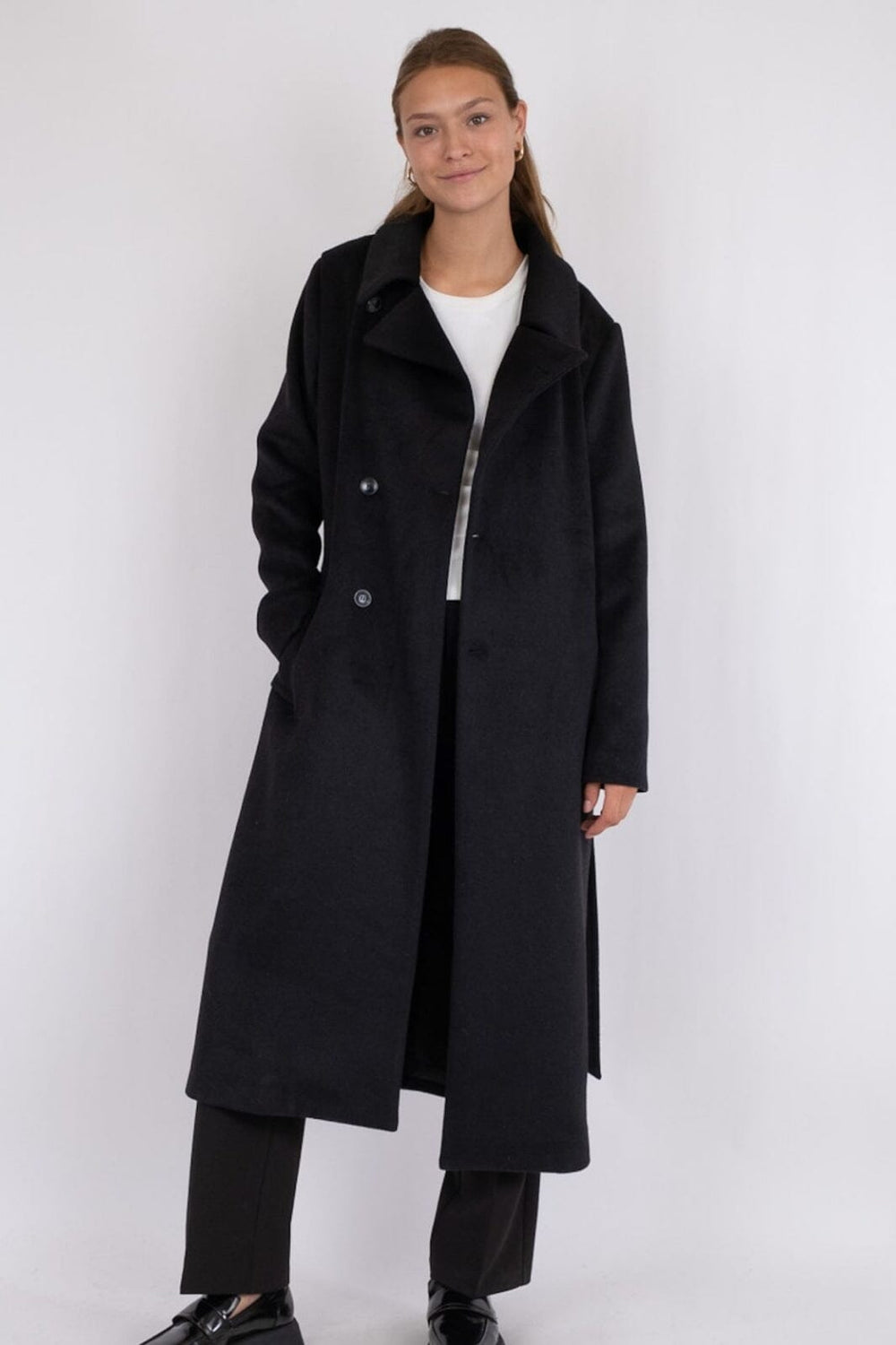 Neo Noir - Edgar Wool Coat - Black Jakker 