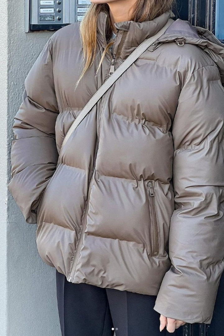Neo Noir - Fox C Puffer Jacket - Dark Taupe Jakker 