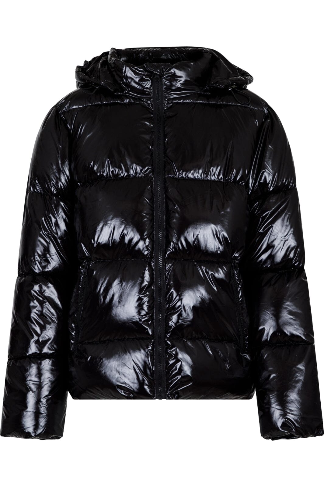 Neo Noir - Fox Shine Puffer Jacket - Black Jakker 