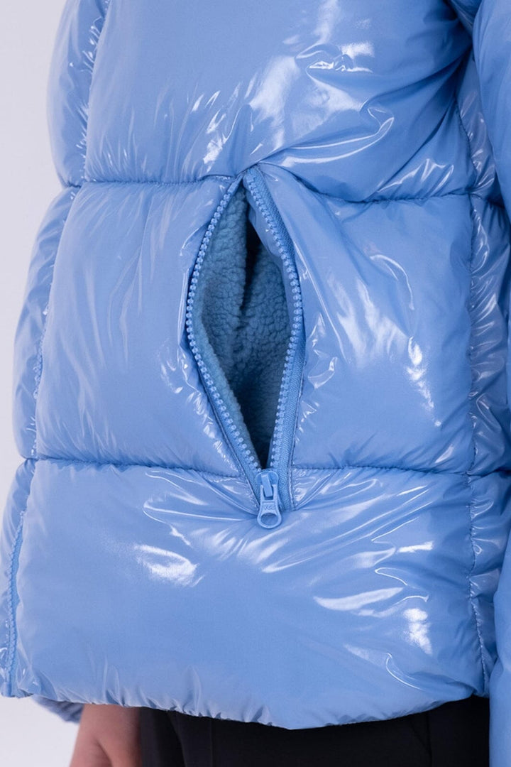 Neo Noir - Fox Shine Puffer Jacket - Light Blue Jakker 
