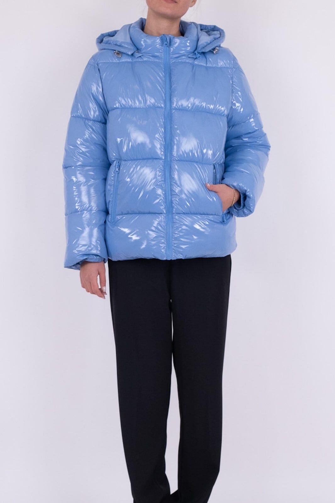 Neo Noir - Fox Shine Puffer Jacket - Light Blue Jakker 