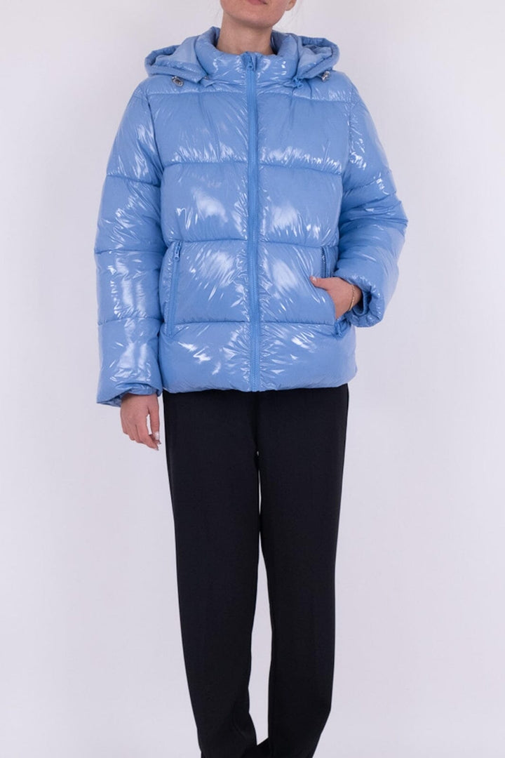 Neo Noir - Fox Shine Puffer Jacket - Light Blue Jakker 