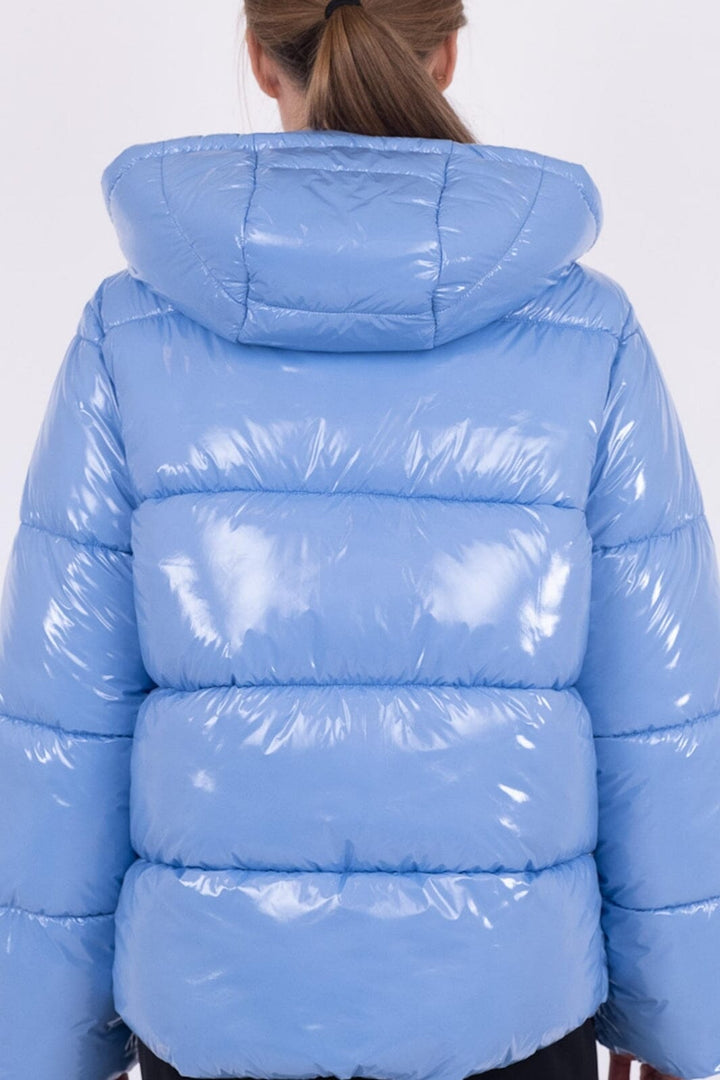 Neo Noir - Fox Shine Puffer Jacket - Light Blue Jakker 