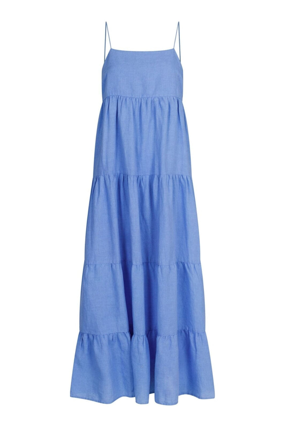 Neo Noir - Haily Linen Dress - Dusty Blue Kjoler 