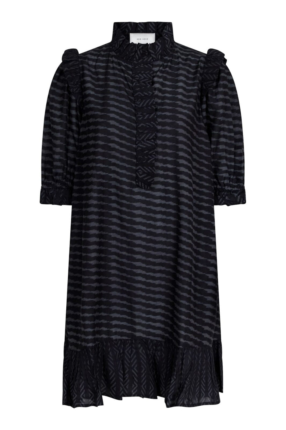 Neo Noir - Hani Graphic Dress - Black Kjoler 
