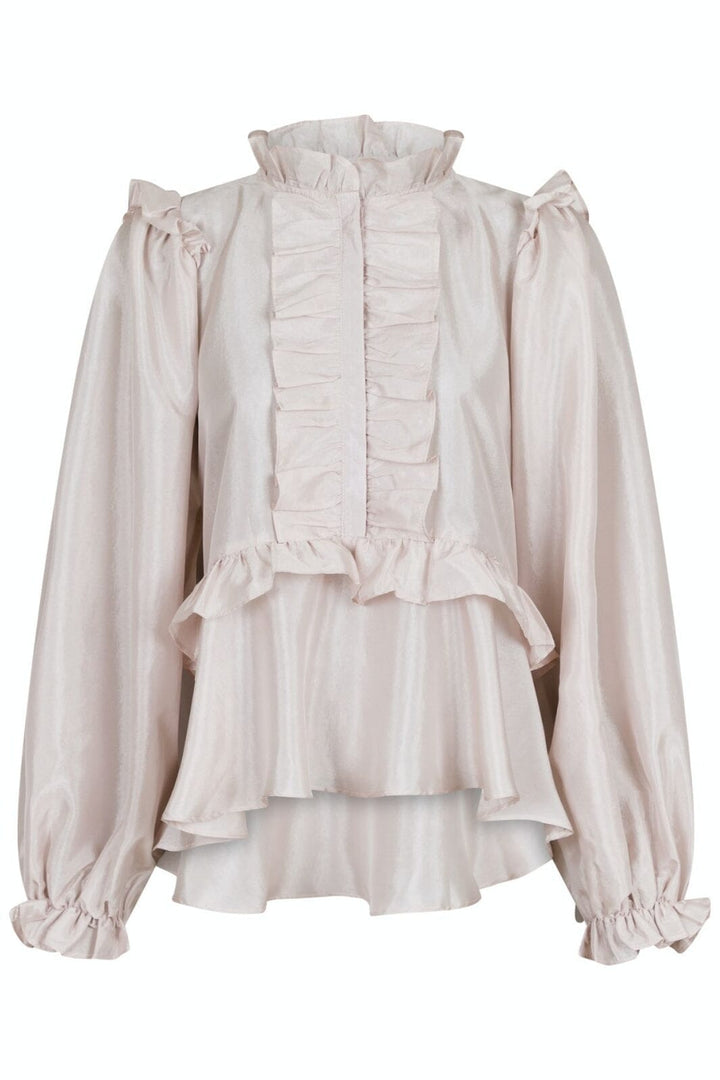 Neo Noir - Hawaii Solid Blouse - Ivory Bluser 