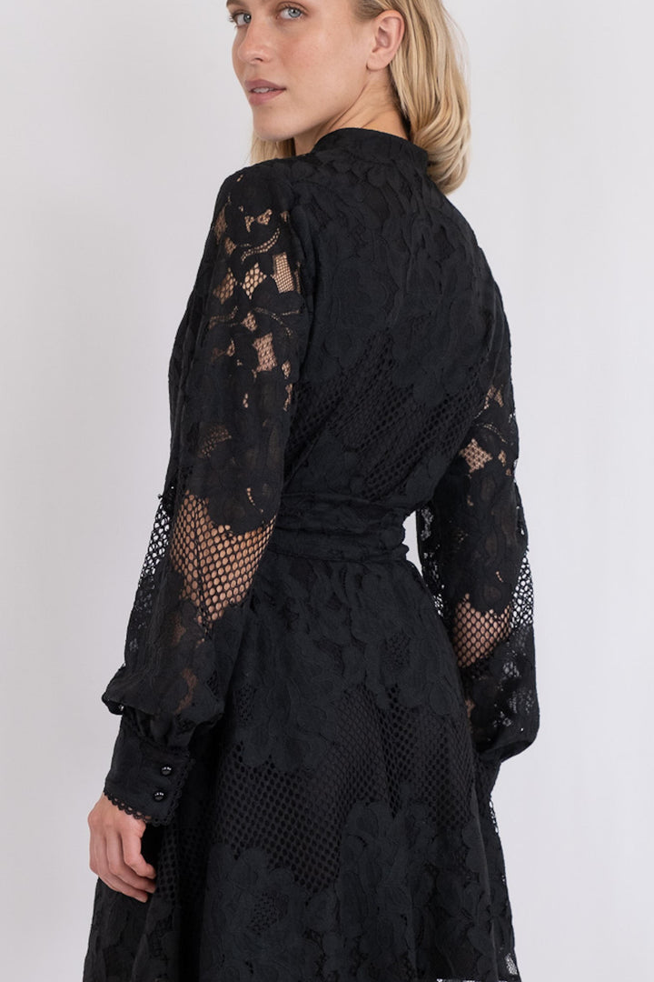 Neo Noir - Heidi Lace Dress - Black