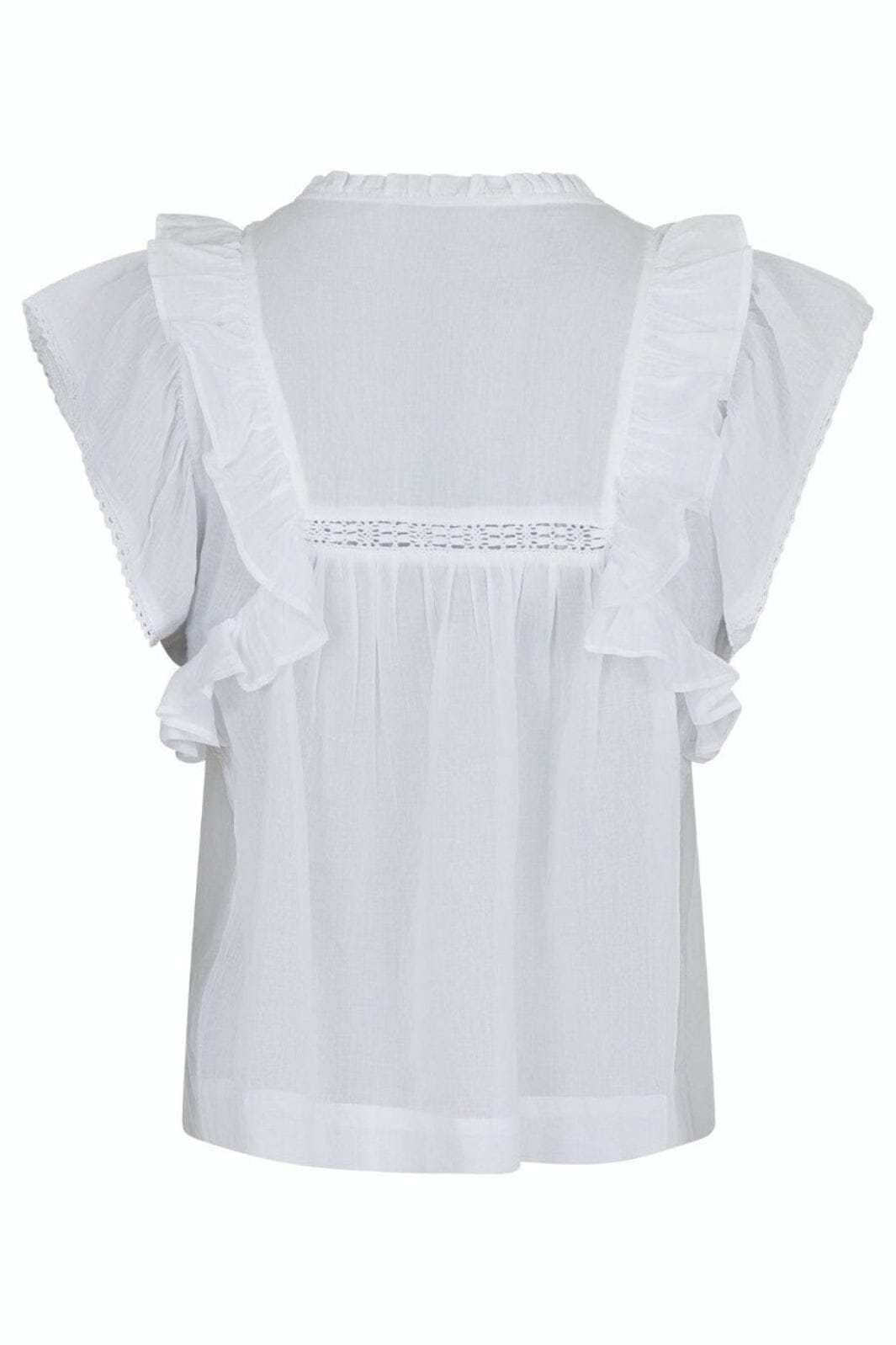Neo Noir - Jayla S Voile Top - White Toppe 