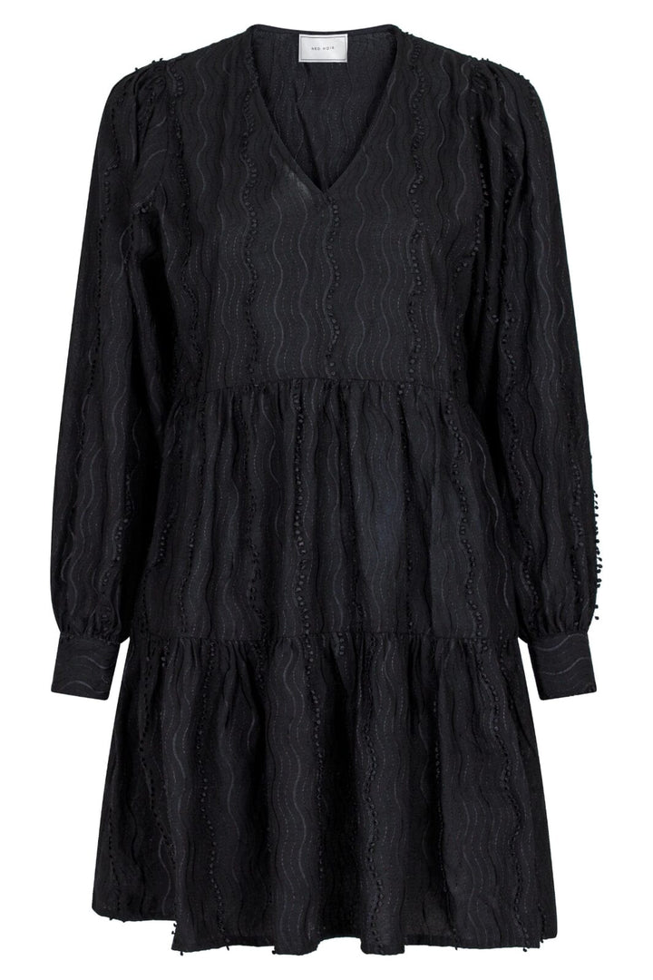 Neo Noir - Katrina Wave Dress - Black Kjoler 